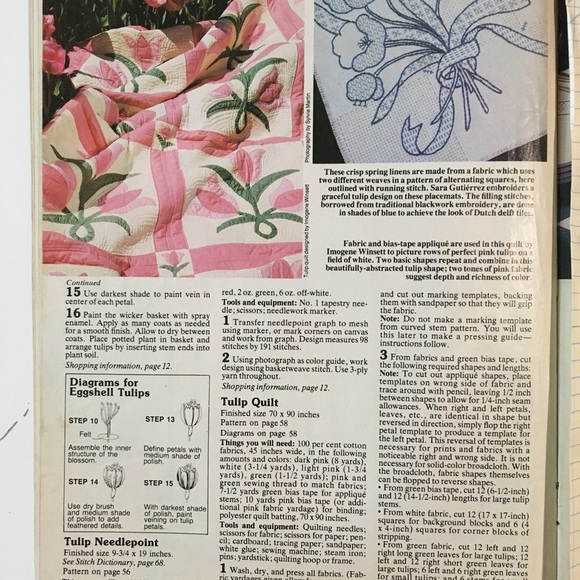 1980s craft magazine with quilt, macramé, crochet & woodworking plans - Picture 4 of 10